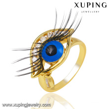 Fashion Charm 14k Gold-Plated CZ Eye Imitation Jewelry Finger Ring -13746